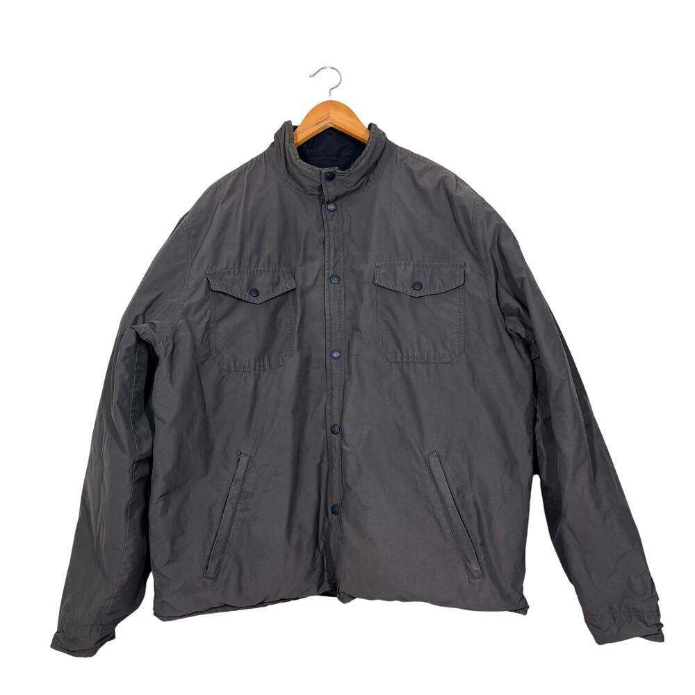 Eddie Bauer Men’s Reversible Cotton Blend Bomber Jacket Sz XL Tall Insulated‎
